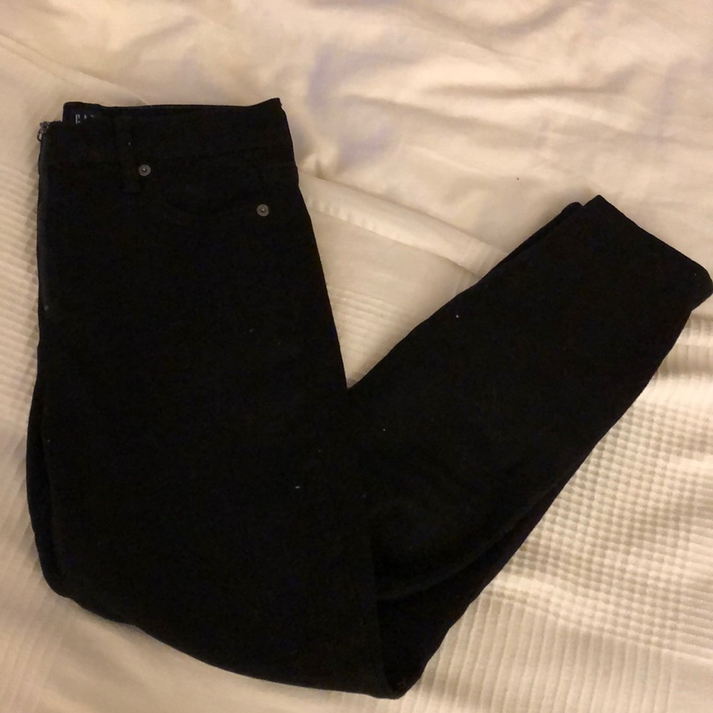 Gap Black Ankle Skinny Jeans w/ front zipper